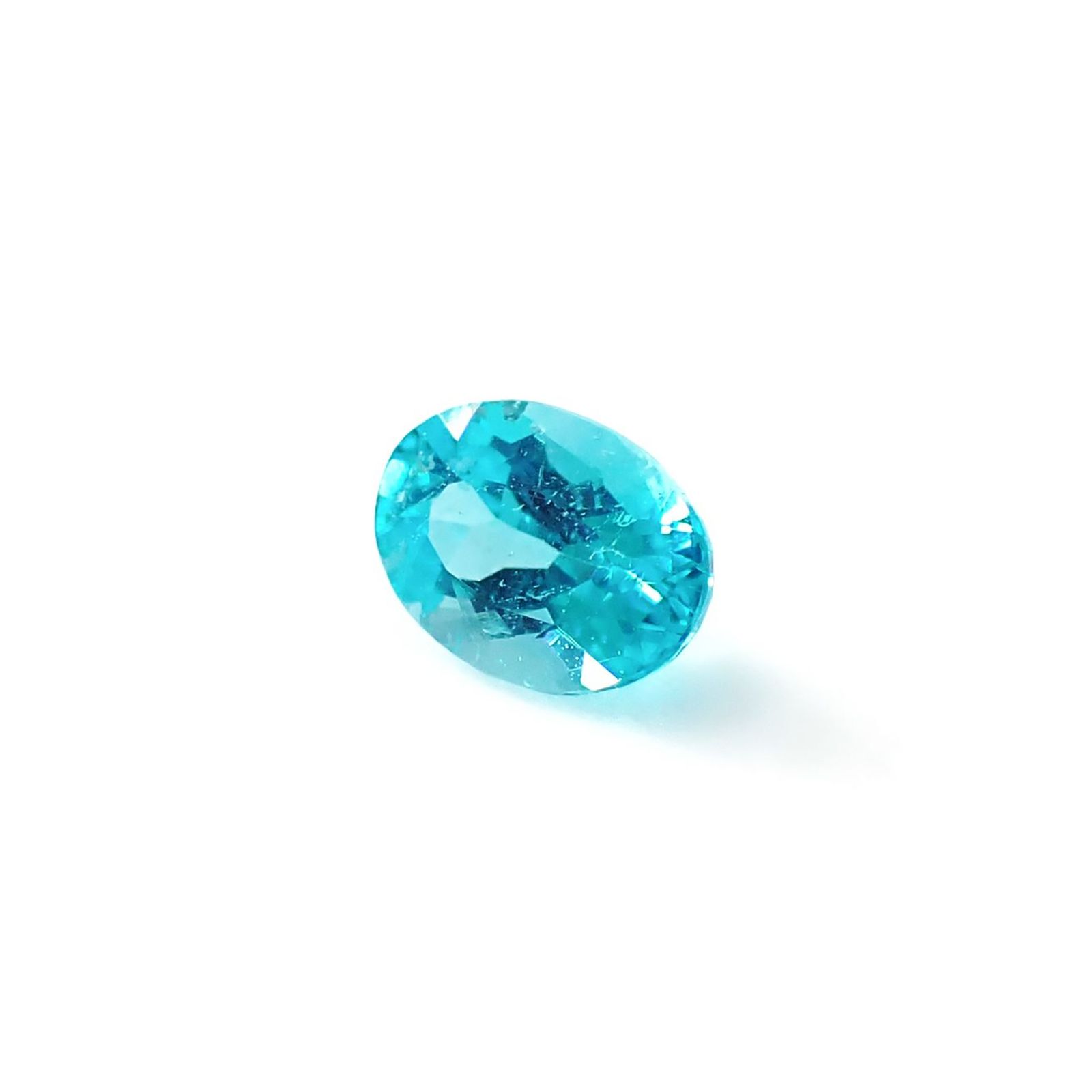 パライバトルマリン(宝石名トルマリン/別名パライバ・トルマリン)ブラジル・キントス鉱山産 GIA鑑付 0.29ct / 4.98x3.53mm前後 [251031353]