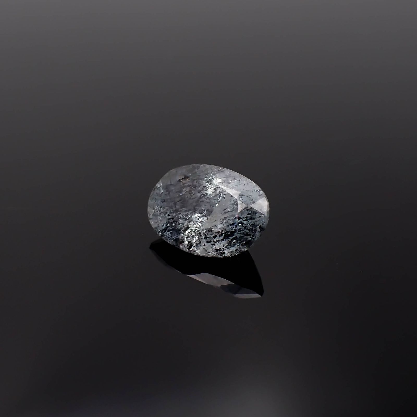 モスアクアマリン ブラジル産 3.89ct[231224700]12.7x8.8mm前後