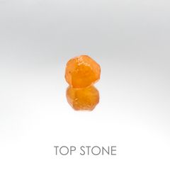スペサルティンガーネット マンダリンオレンジカラー タンザニア産 原石・結晶 5.83ct[20095397]9.8×9.4mm前後