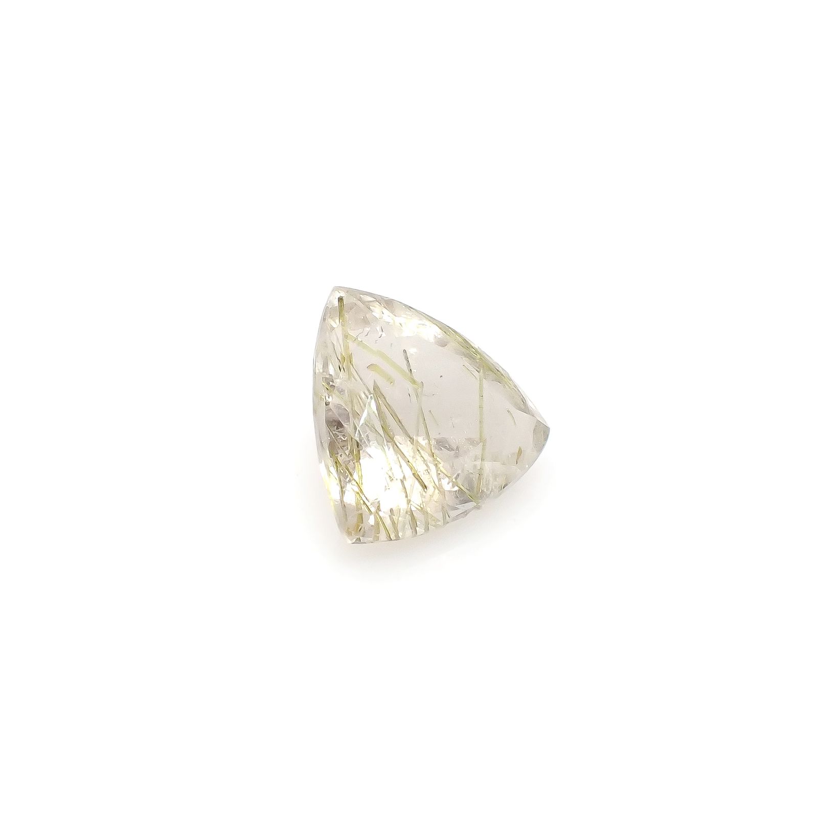 エピドートインクォーツ ブラジル産 6.36ct [240427297]13.2x12.8mm前後
