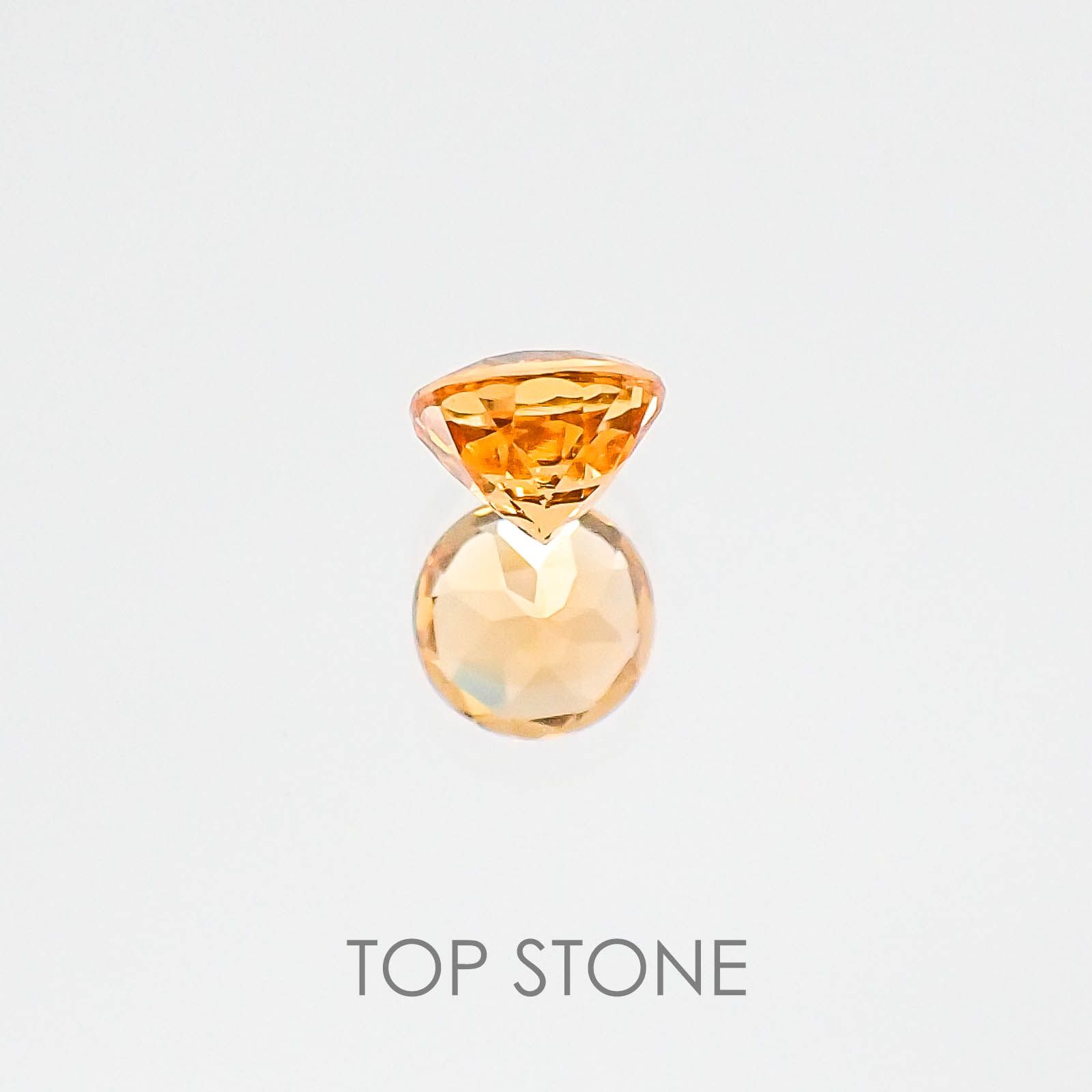 スペサルティンガーネット マンダリンオレンジカラー(宝石名スペサルティン・ガーネット) ケニア産 0.35ct 識別済[20084398]3.9×3.9mm前後