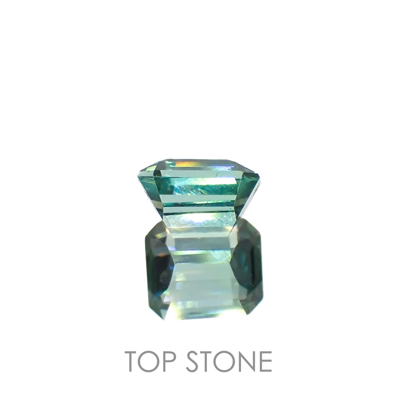 ブルーグリーントルマリン(宝石名トルマリン)ルワンダ産 0.93ct 識別済[221118986]6x5.1mm前後