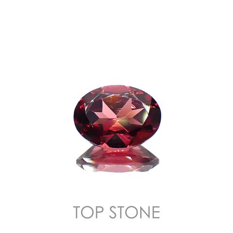 パイロープアルマンディンガーネット(宝石名パイロープ アルマンディン・ガーネット)ブラジル産 1.44ct 識別済[221219542]8x6mm前後