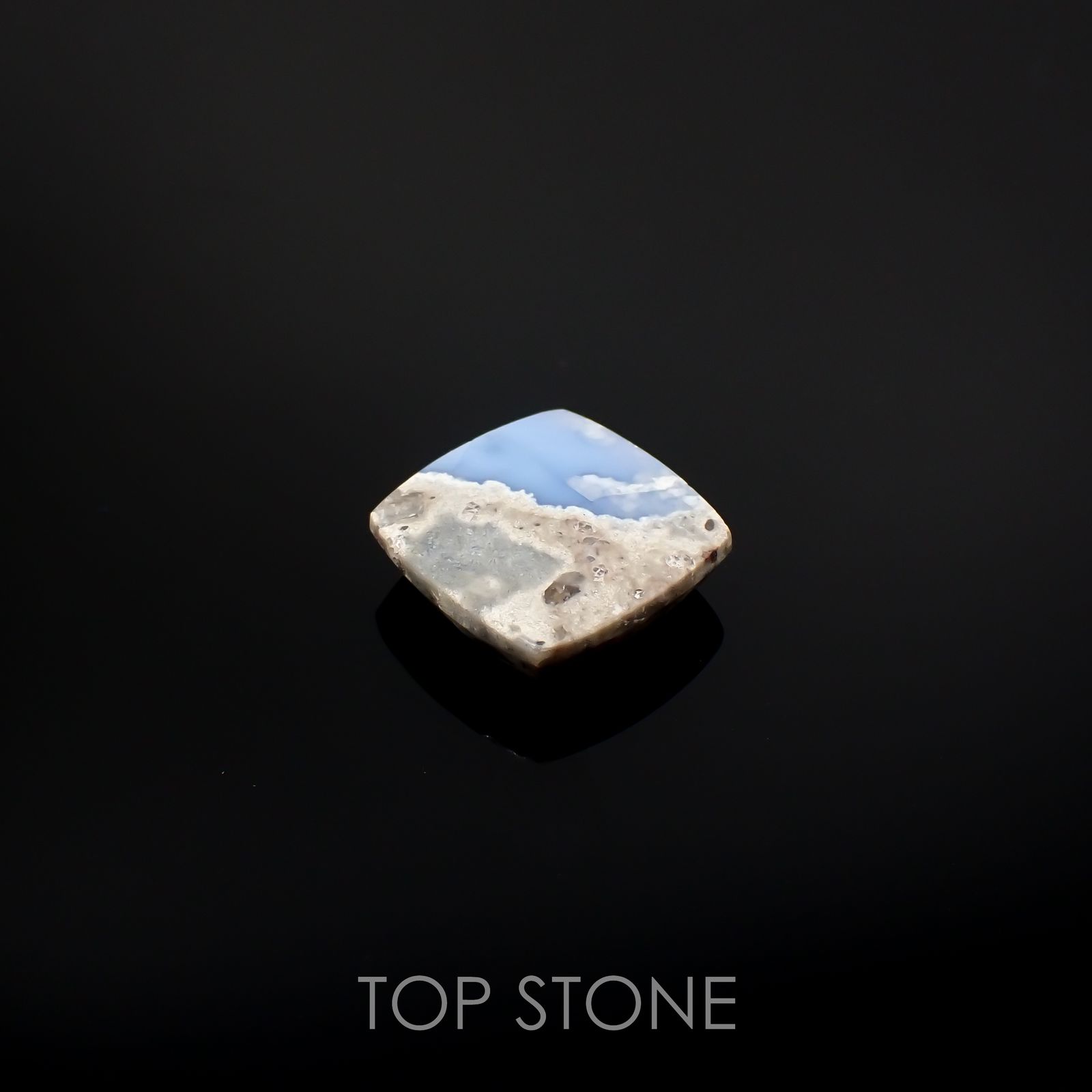 マトリックスブルーオパール アメリカ・オレゴン州産 5.63ct[220917810]13x12.8mm前後