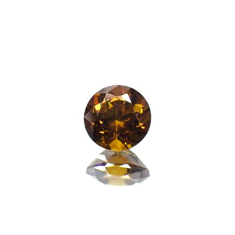 アンドラダイトグロッシュラーガーネット(宝石名アンドラダイト/グロッシュラー・ガーネット)ナミビア産 0.49ct 識別済[231224549]4.7x4.7mm前後