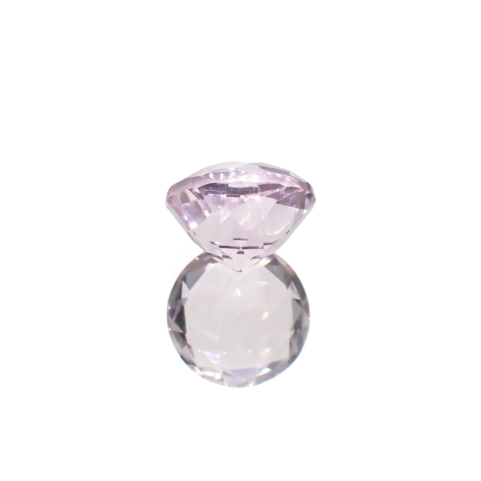 ピンクフローライト(宝石名フルオライト)ブラジル産 識別済 3.14ct / 8.9x8.8mm前後 [220115126]