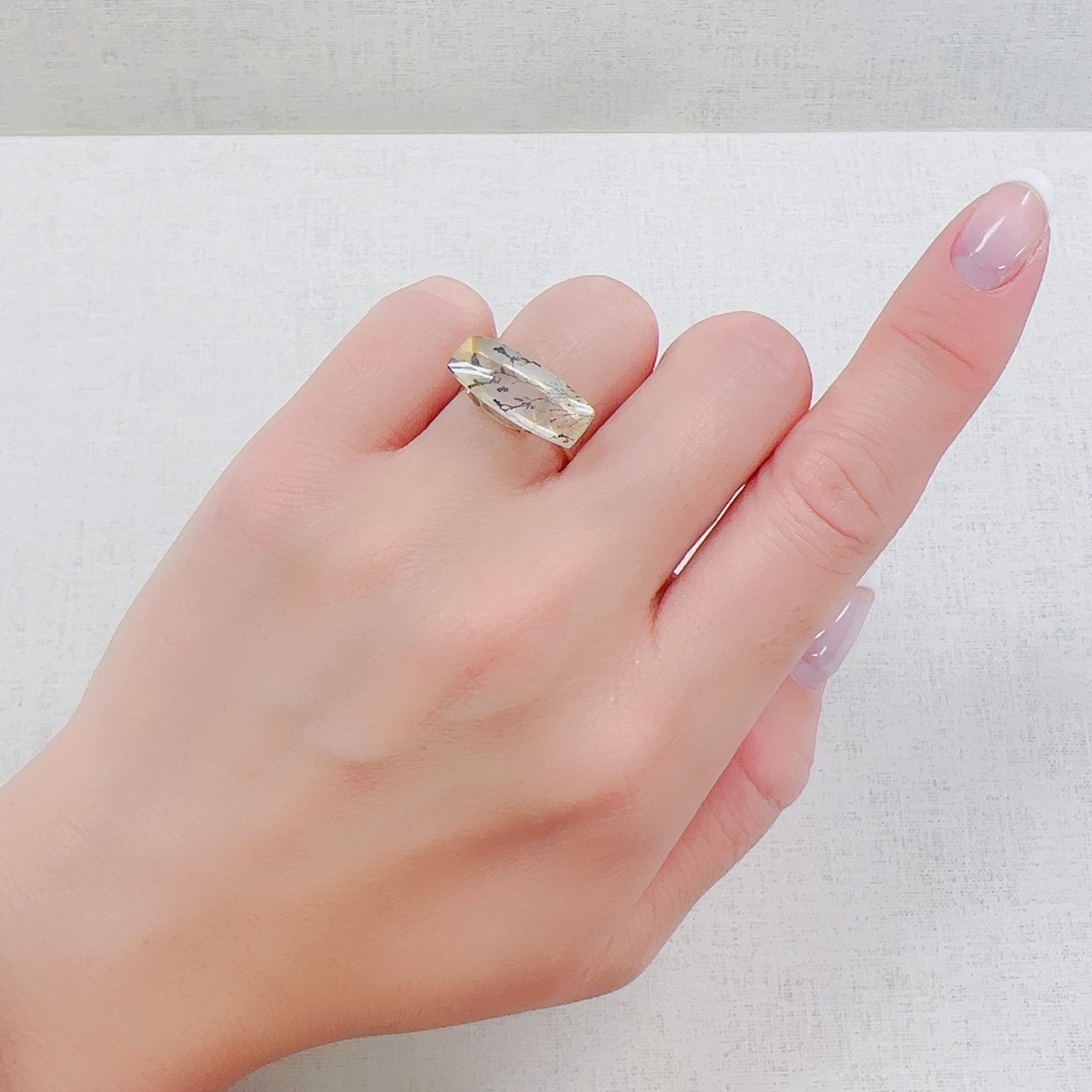 デンドリチッククォーツ ブラジル産 5.14ct[230521967]18.2x7.5mm前後