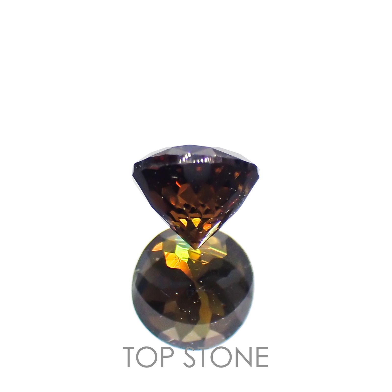 エピドート(宝石名エピドート)タンザニア産 0.31ct 識別済[221018700]4x3.9mm前後