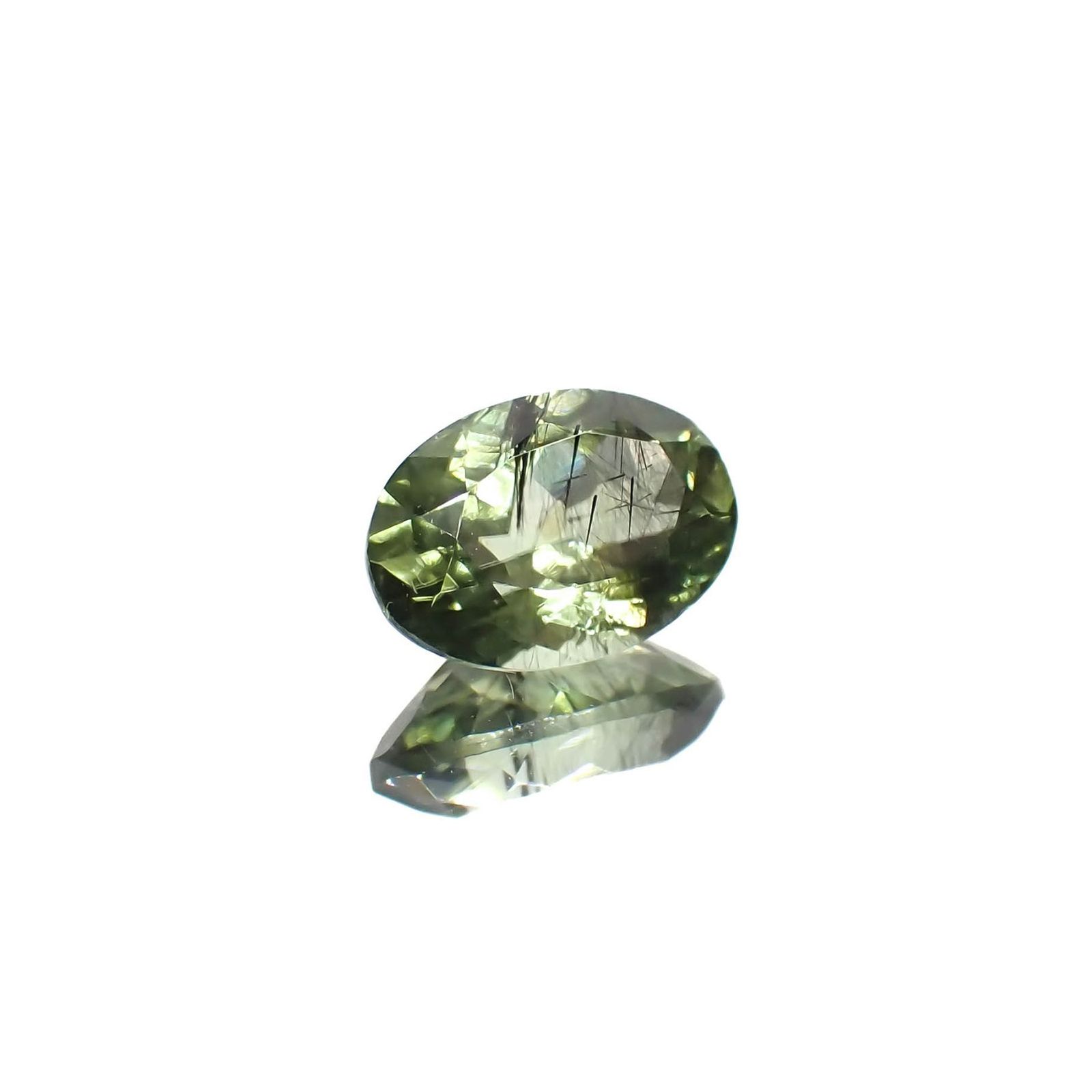 ルドウィジャイトインペリドット パキスタン産 1.66ct / 8.8x6.2mm前後 [260419514]