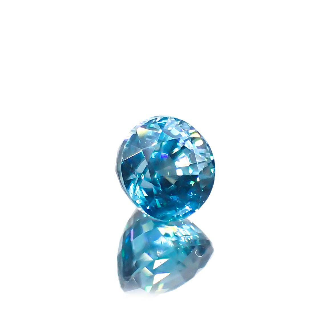 ラタナキリブルージルコン カンボジア産 1.60ct[220917929]5.5x5.4mm前後