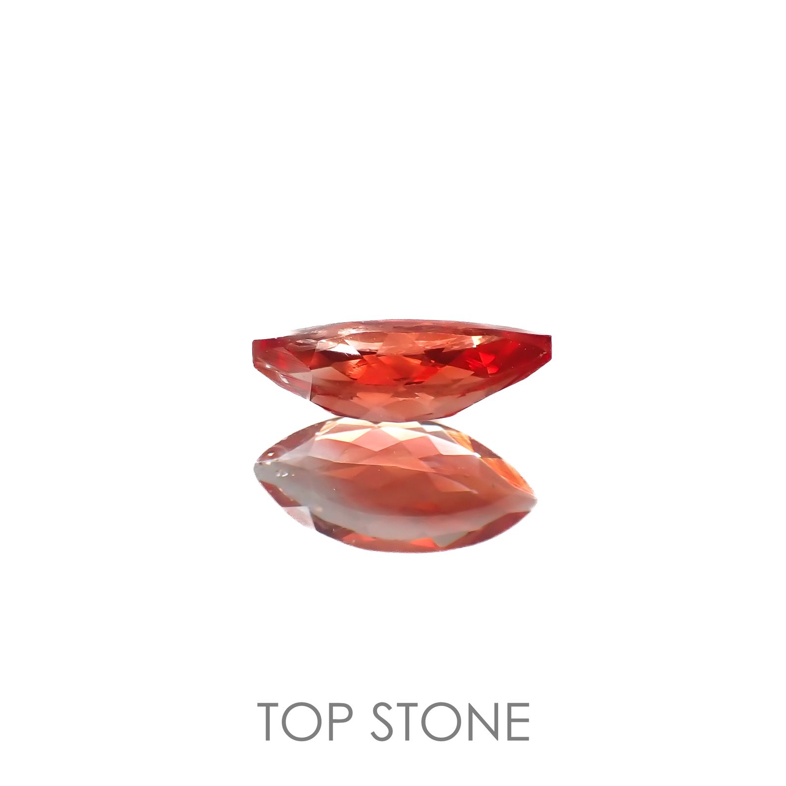 レッドラブラドライト(宝石名ラブラドライト)エチオピア産 0.85ct 識別済[221018257]10.1x4.8mm前後