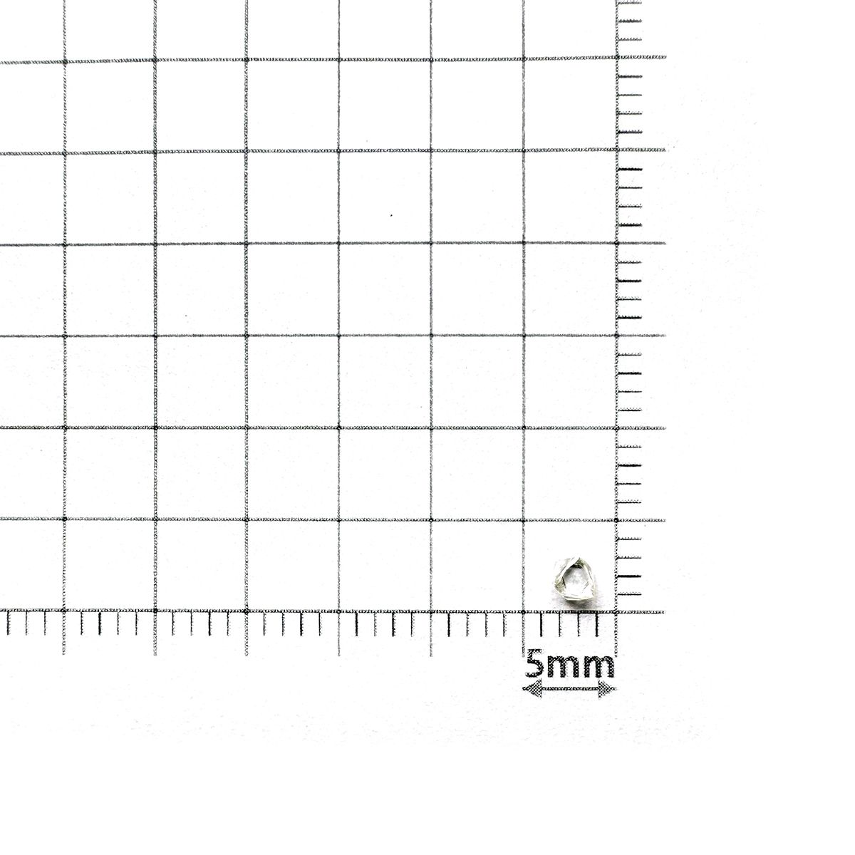 ソーヤブルダイヤモンド 原石(トライゴンあり・薄/Trigon) ロシア産 0.094ct [230923466]2.8x2.7mm前後