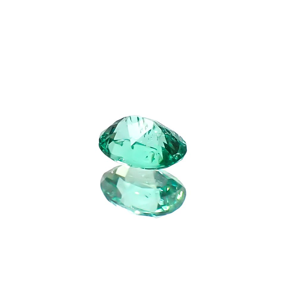 パライバトルマリン(宝石名トルマリン/別名パライバ・トルマリン)ブラジル・キントス鉱山産 0.17ct 識別済[241229540]3.9x3mm前後