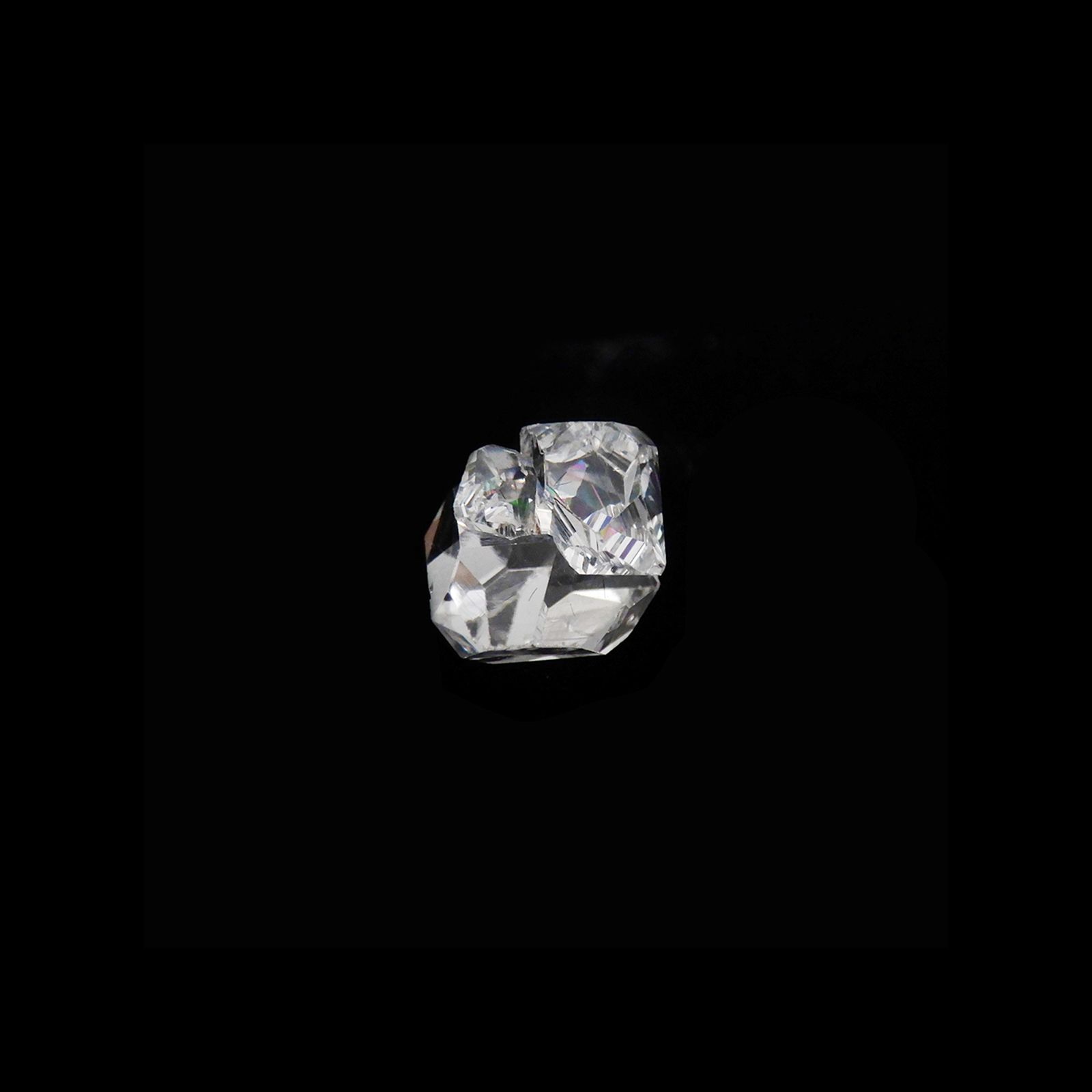 ハーキマーダイヤモンド 原石 アメリカ・ニューヨーク州産 3.40ct[240125364]10.9x9mm前後