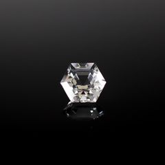 ◇ヘキサゴンカット◇レムリアンシードクリスタル(保証シール付き) ブラジル産 0.94ct[240326838]6x6mm前後