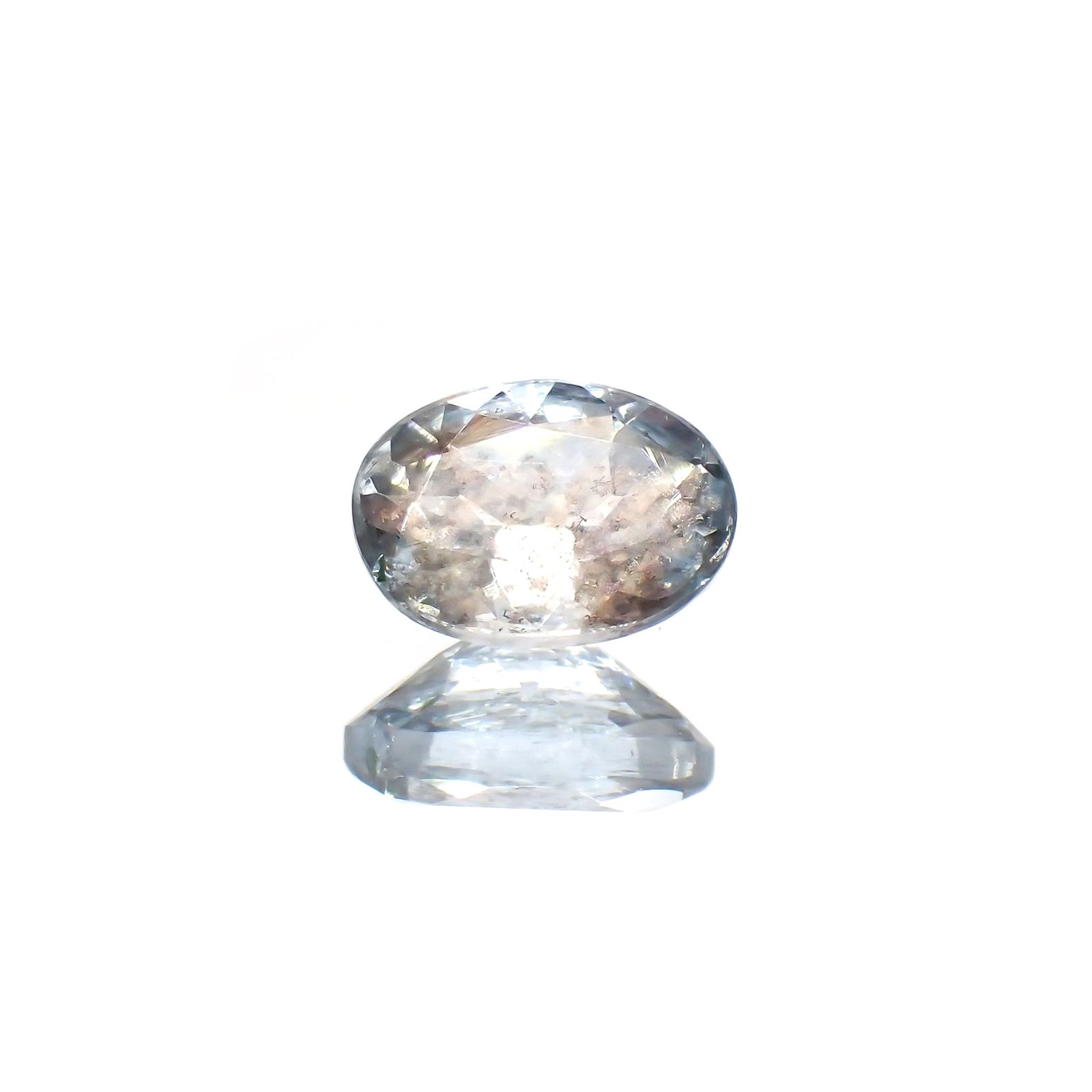 アベンチュリンアクアマリン ナイジェリア産 0.74ct / 6.9x4.9mm前後 [260114438]