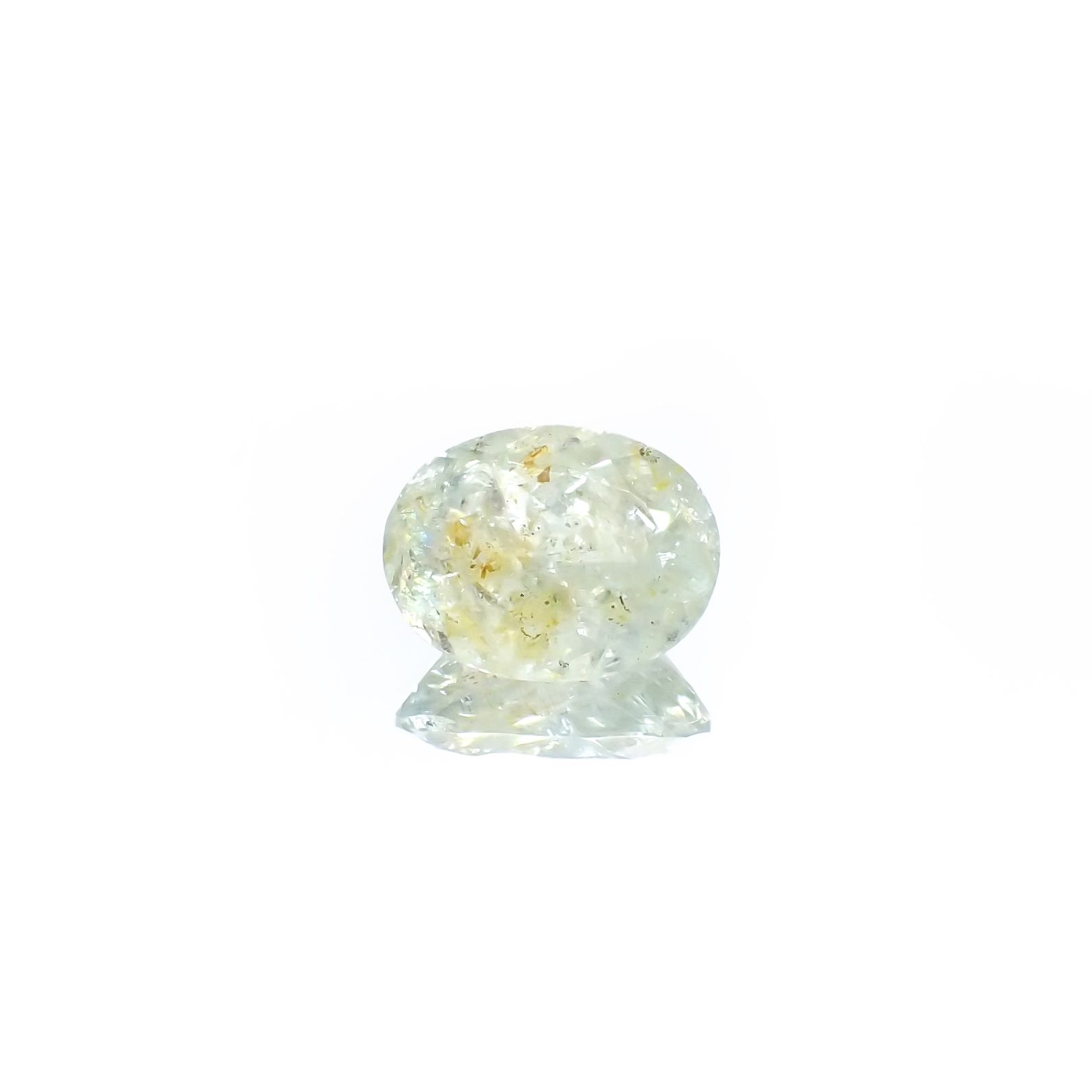 オーロラアクアマリン ブラジル産 4.55ct[240226059]12.7x9.7mm前後