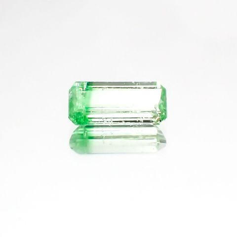 バイカラーツァボライト(宝石名グリーン グロッシュラー・ガーネット)タンザニア産 1.03ct 識別済[231124258]8.6x3.8mm前後