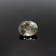 ヘデンベルジャイトインクォーツ インドネシア産 6.94ct [220917824]14.4x11.5mm前後