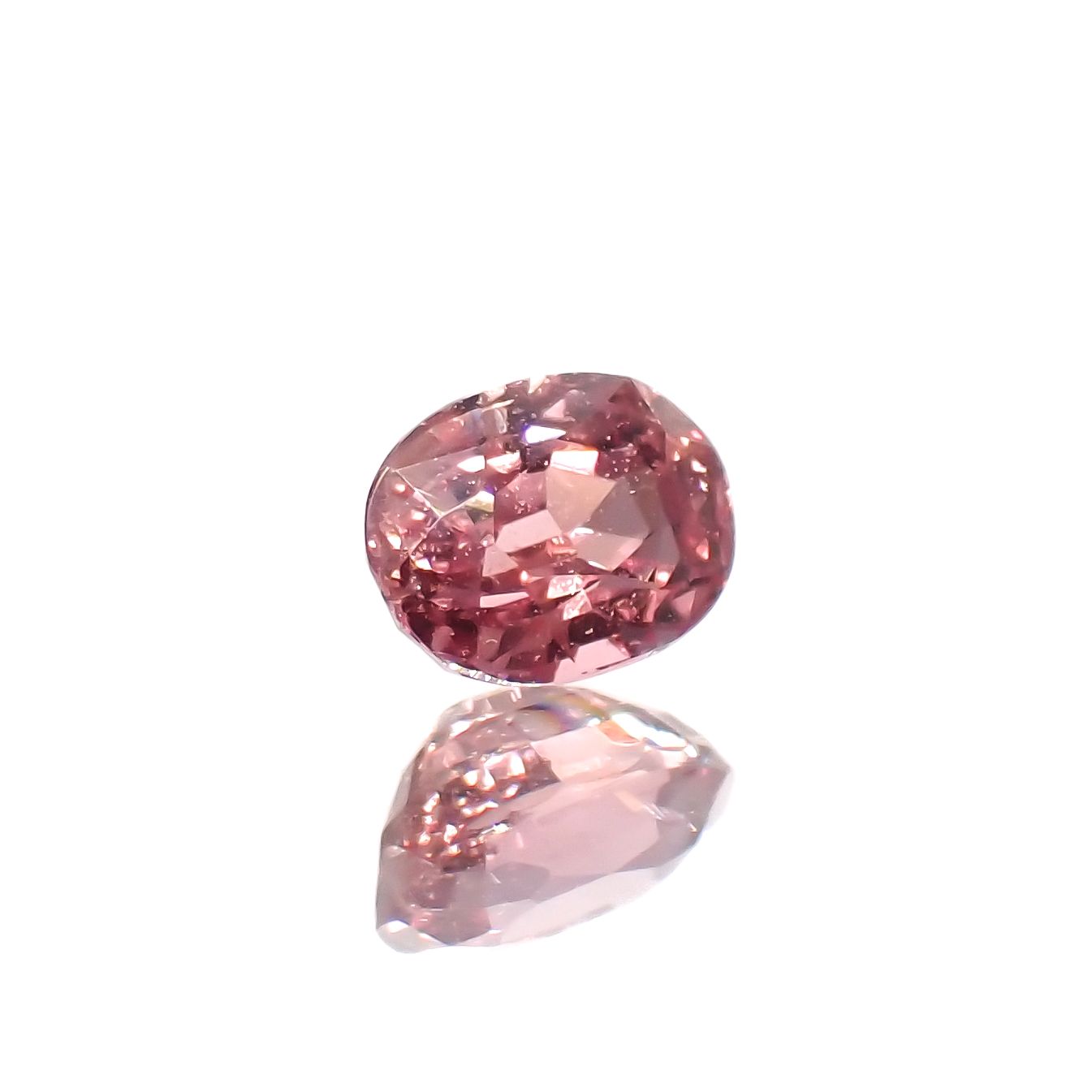 パパラチャサファイア 非加熱(宝石名サファイア/別名パパラチャ・サファイア)スリランカ産 0.27ct GIA鑑付[230521930]4.11x3.04mm前後