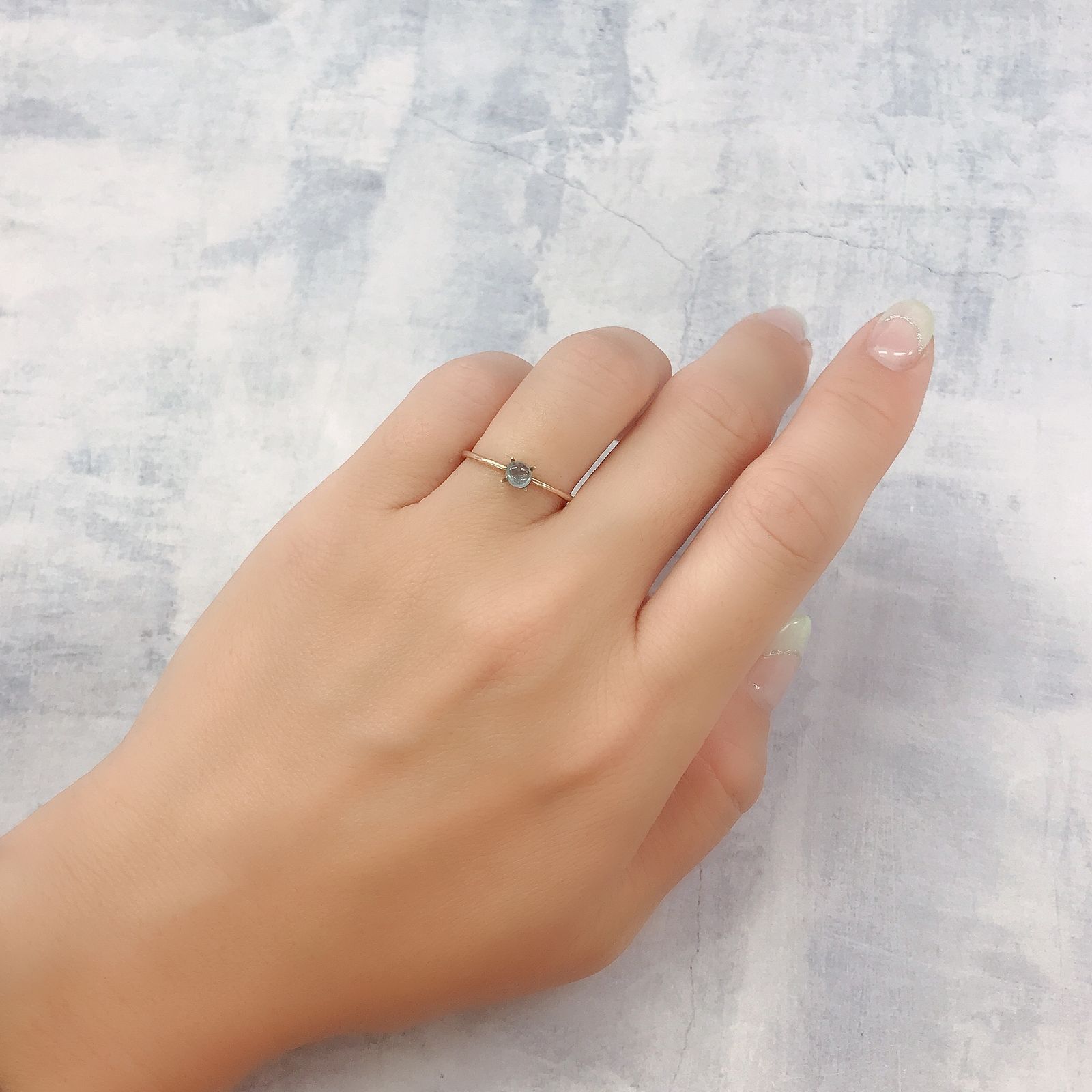 ブルーコーネルピン(宝石名コーネルピン)タンザニア産 0.22ct 識別済[220817349]4.5x3.6mm前後