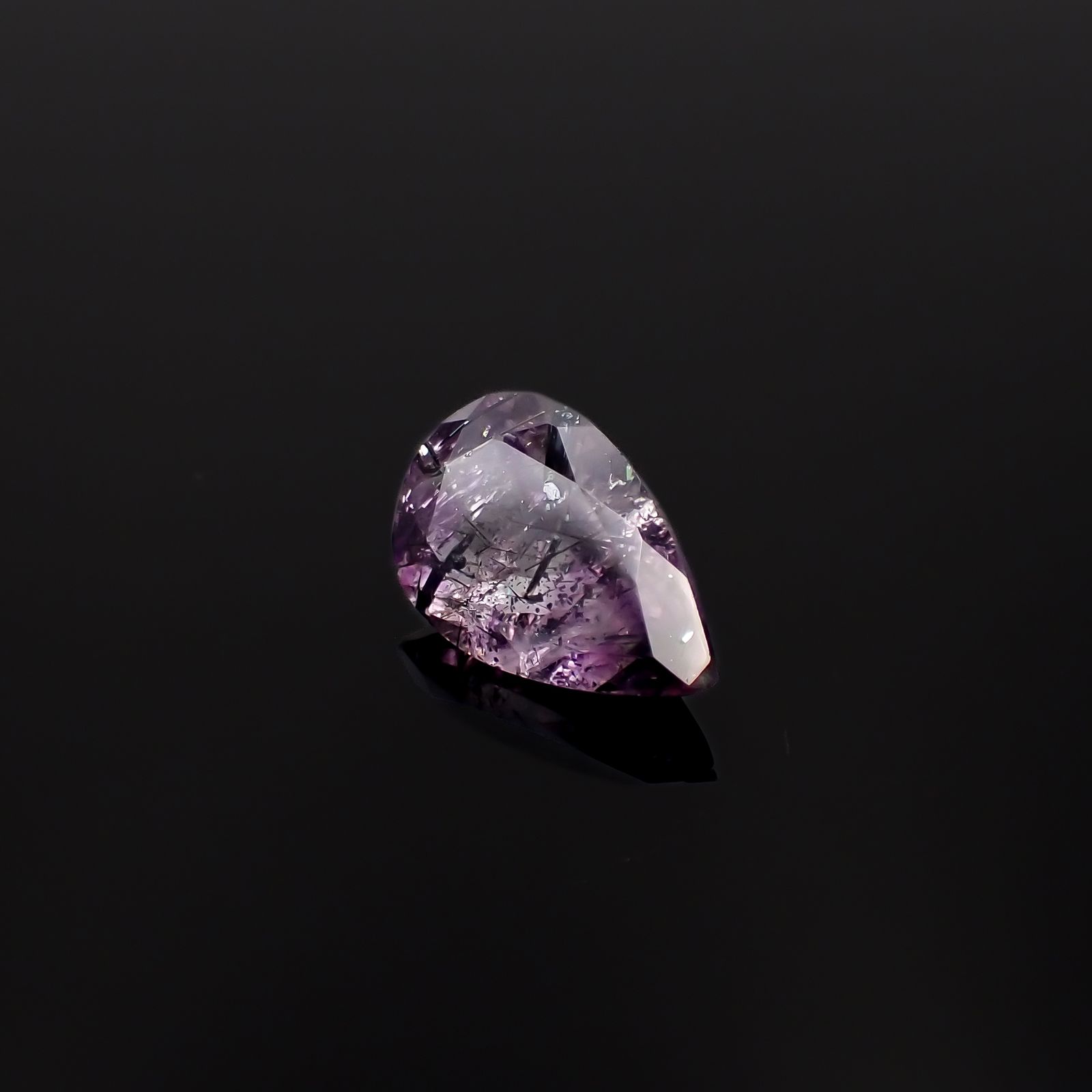 アメジストエレスチャル ナイジェリア産 4.84ct[231224659]15.3x9.8mm前後