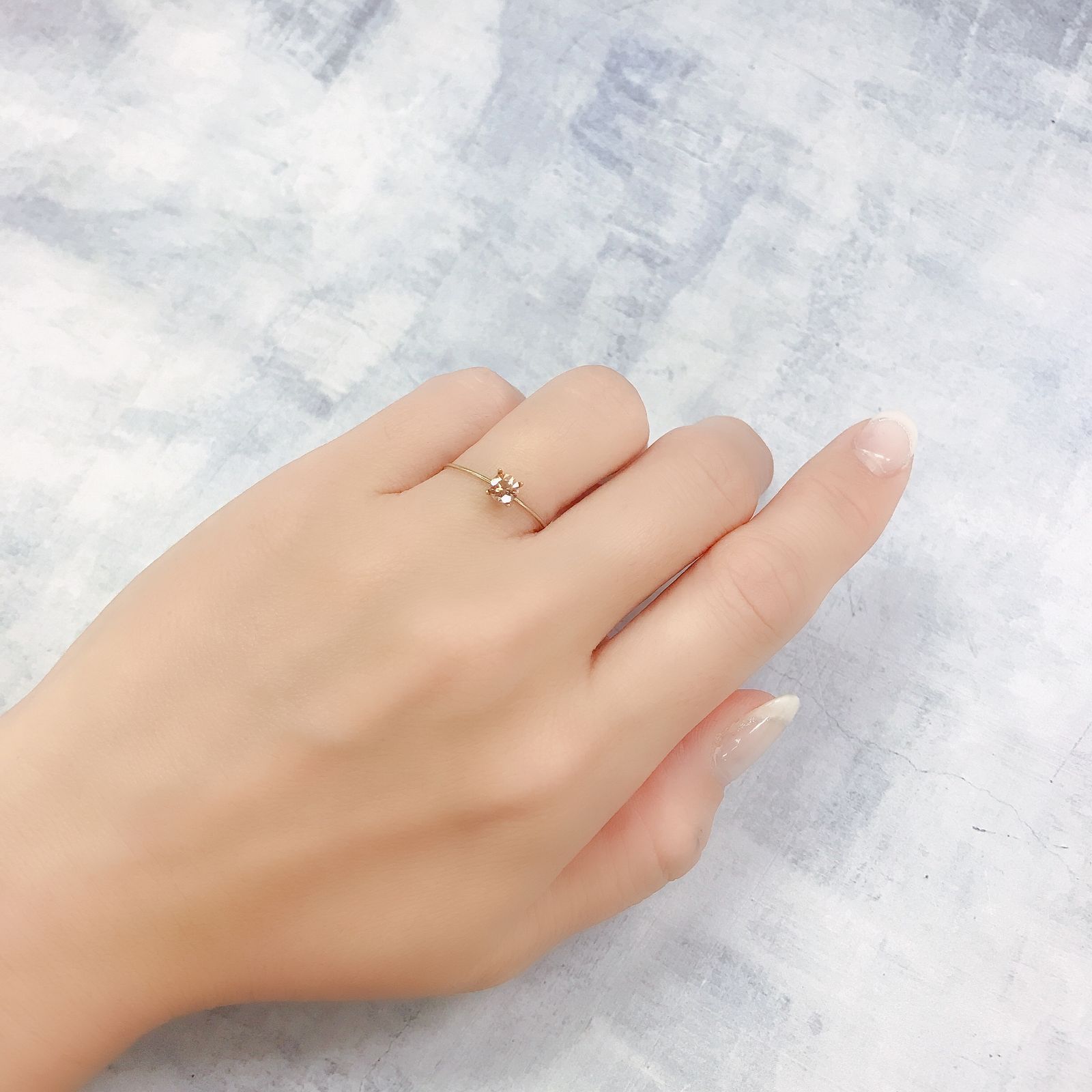 ライトピンクジルコン(宝石名ジルコン)スリランカ/カンボジア産 0.41ct 識別済[220716988]4.1x4mm前後