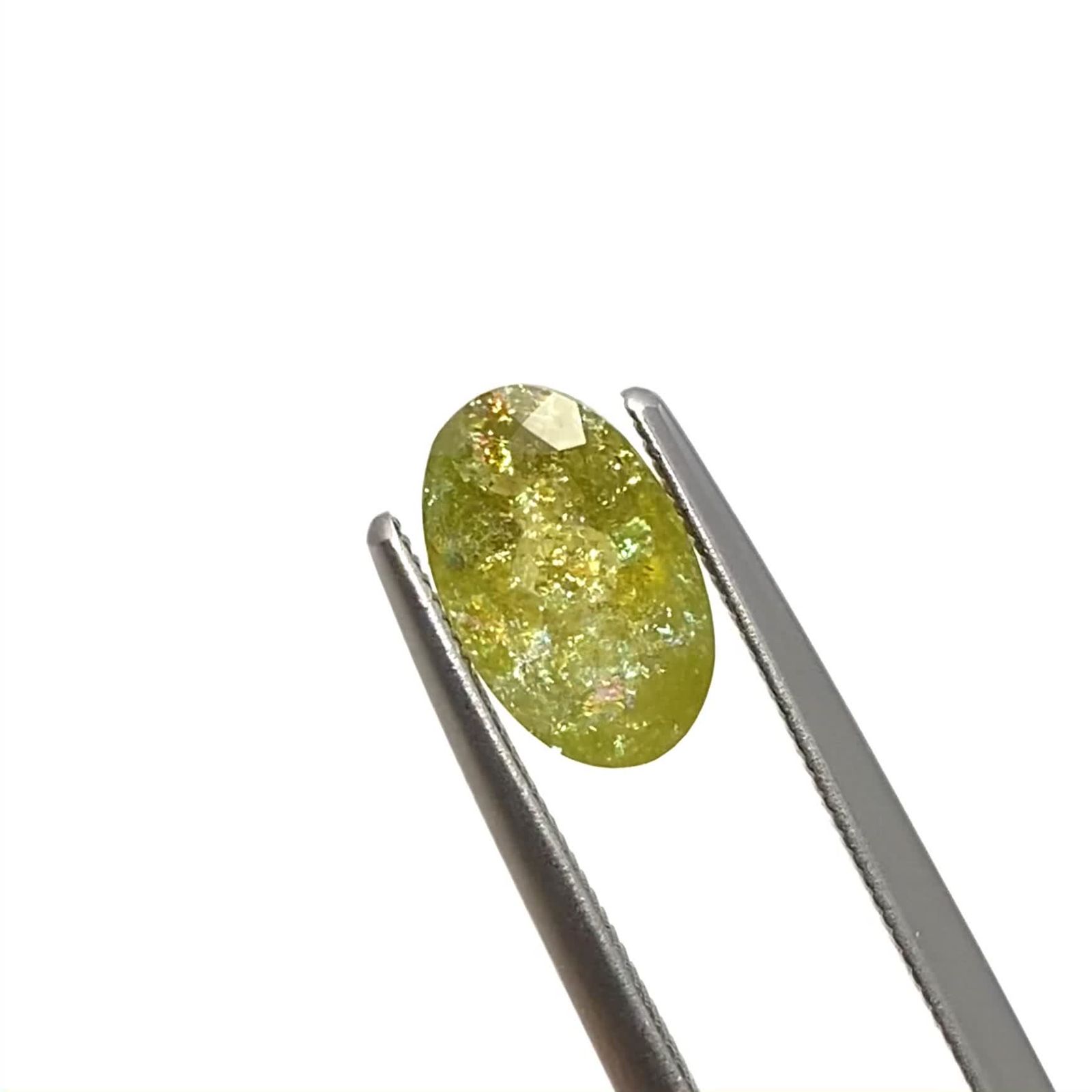 イリデッセンスクロムトルマリン ケニア産 1.66ct / 9.3x5.8mm前後