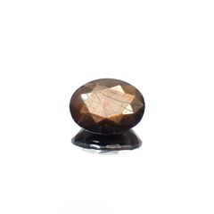 ゴールドシーンサファイア非加熱 ケニア産 7.09ct[230321337]13x10.2mm前後