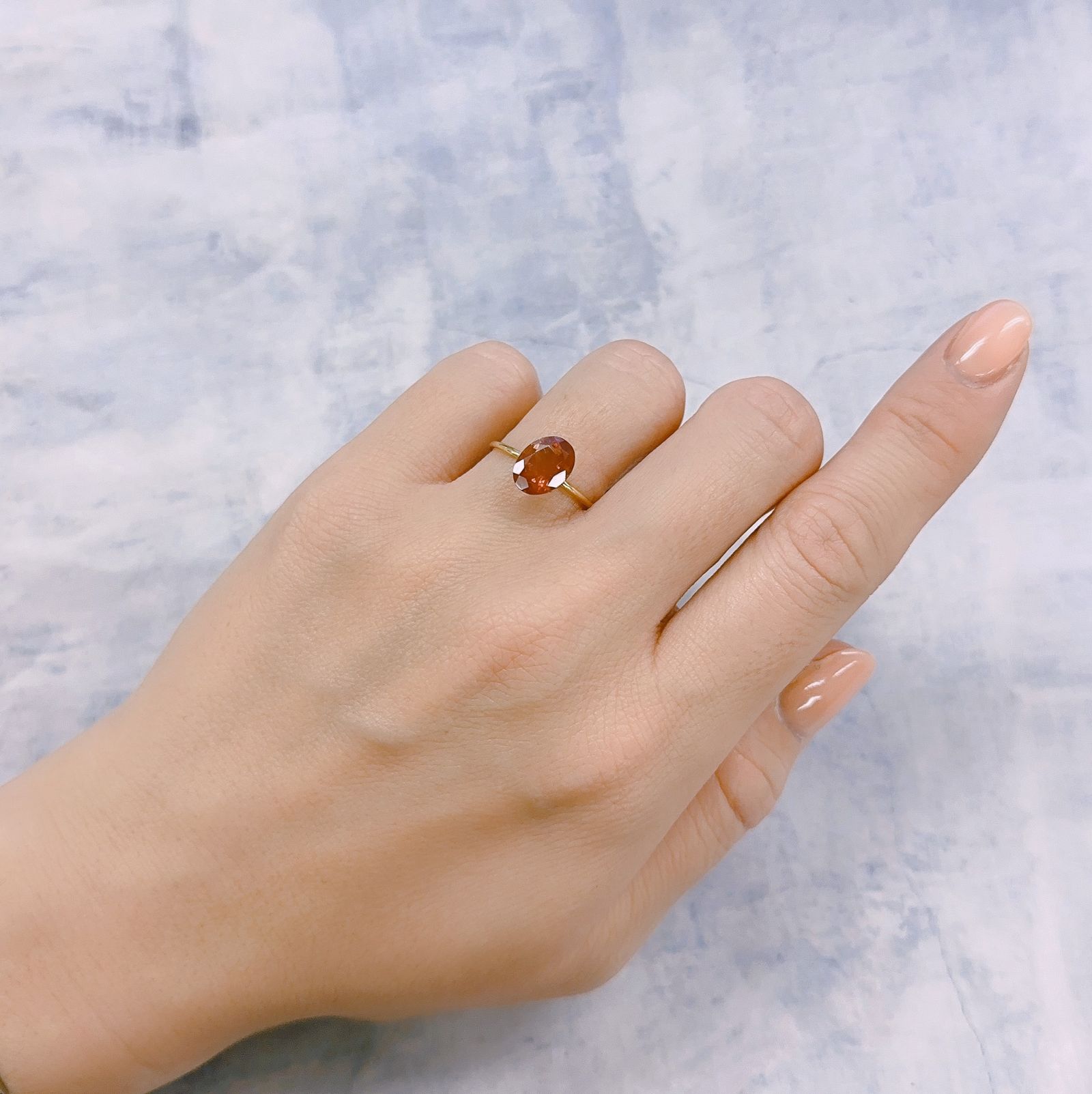 オレゴンサンストーン アメリカ・オレゴン州産 1.75ct[230119981]9.2x6.9mm前後