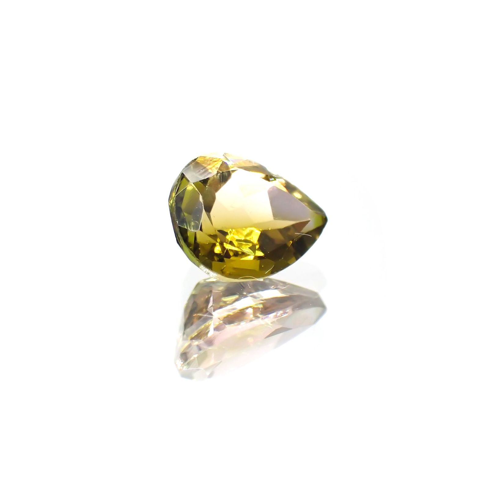 バイカラートルマリン(宝石名トルマリン) ブラジル/アフリカ産 0.93ct 識別済[211013575]7.2×5.8mm前後