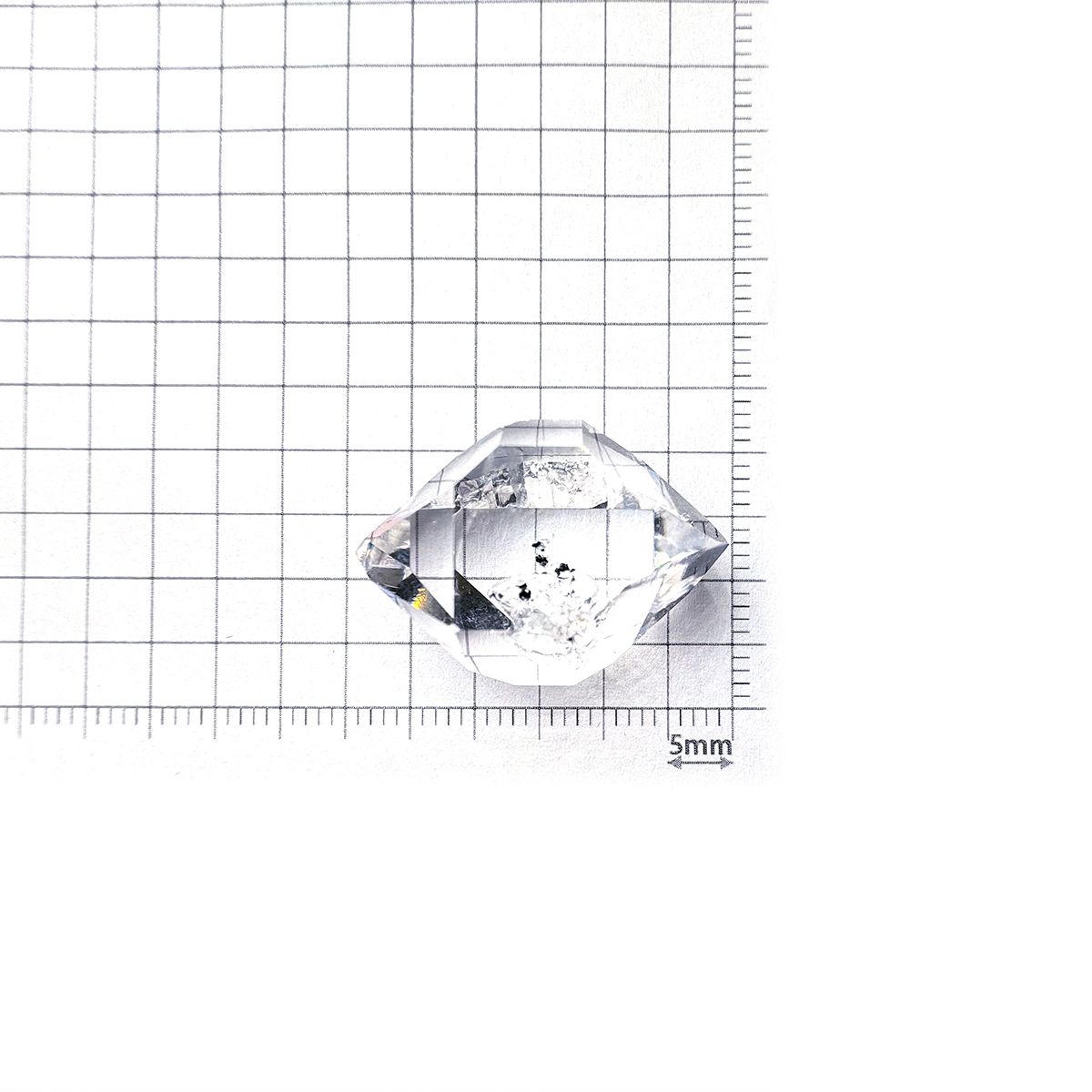 ハーキマーダイヤモンド 原石 アメリカ・ニューヨーク州産 33.41ct[231225126]24.8x17.5mm前後