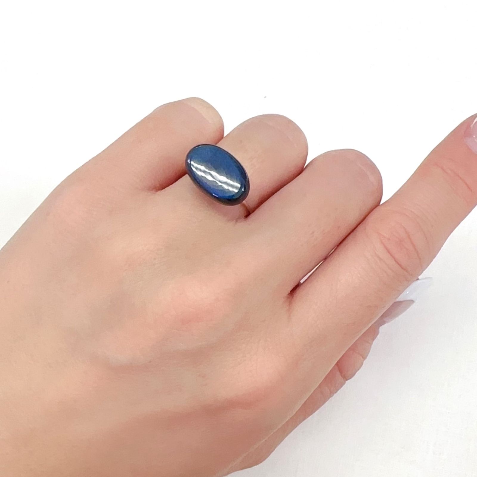 スペクトロライト フィンランド・ユレマ産 5.18ct[240125473]14.8x9.6mm前後