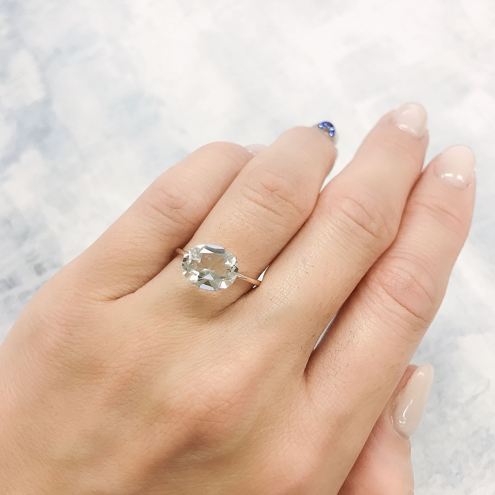 ハーキマーダイヤモンド アメリカ・ニューヨーク州産 2.43ct[220515722]10.2x8.2mm前後