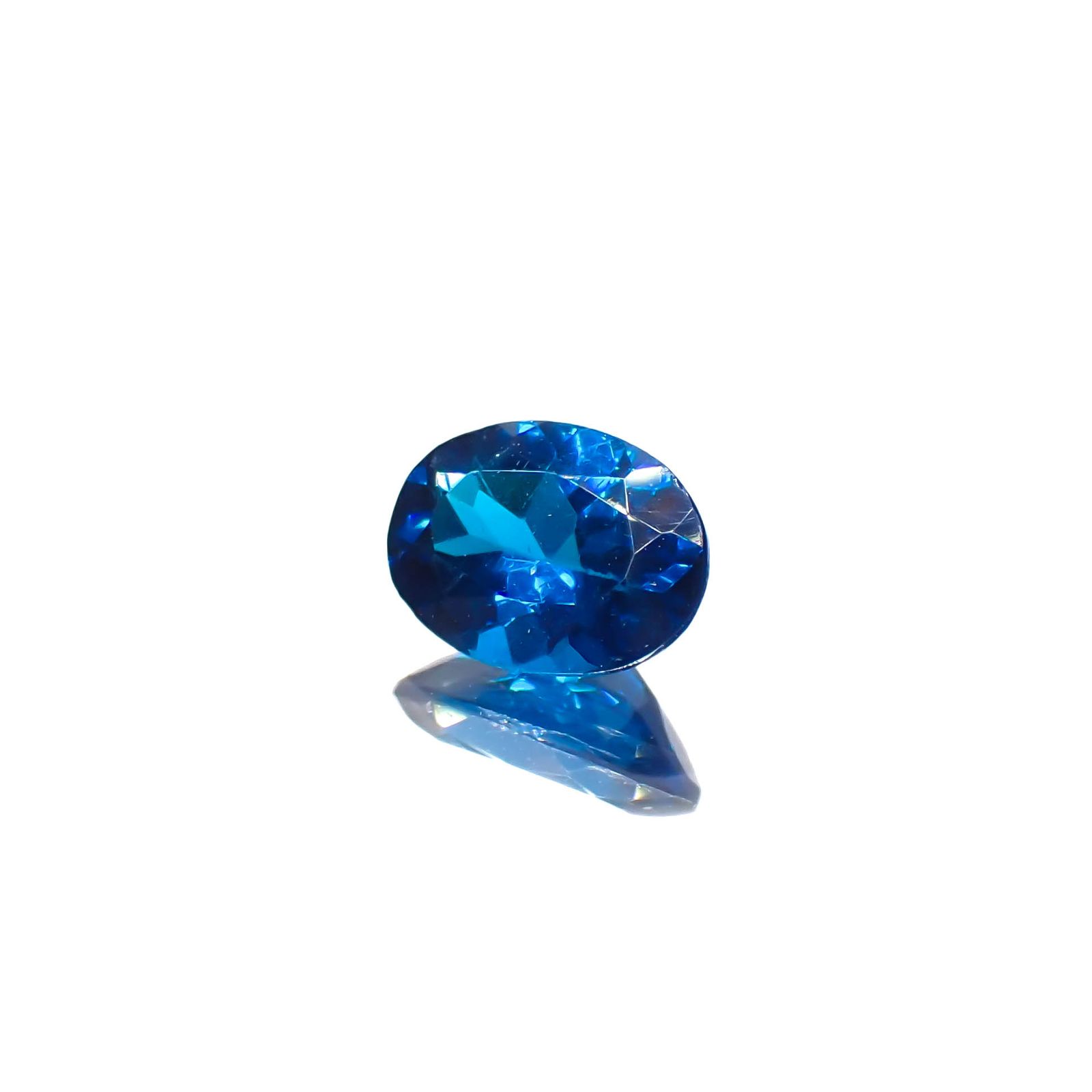 ディープブルーアパタイト  マダガスカル産 0.66ct[230421663]6.8x5mm前後