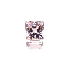 ◇プリンセスカット◇ピンクトルマリン(宝石名トルマリン)ブラジル産 0.79ct 識別済[231225189]5x5mm前後