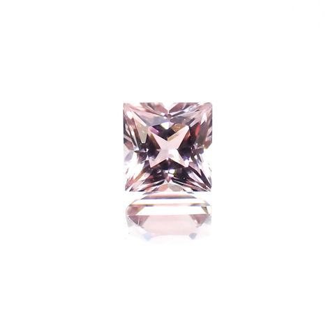 ◇プリンセスカット◇ピンクトルマリン(宝石名トルマリン)ブラジル産 0.79ct 識別済[231225189]5x5mm前後