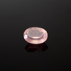 ローズクォーツ(宝石名ローズ・クォーツ)マダガスカル産 1.50ct 識別済[250330024]8.4x6.3mm前後