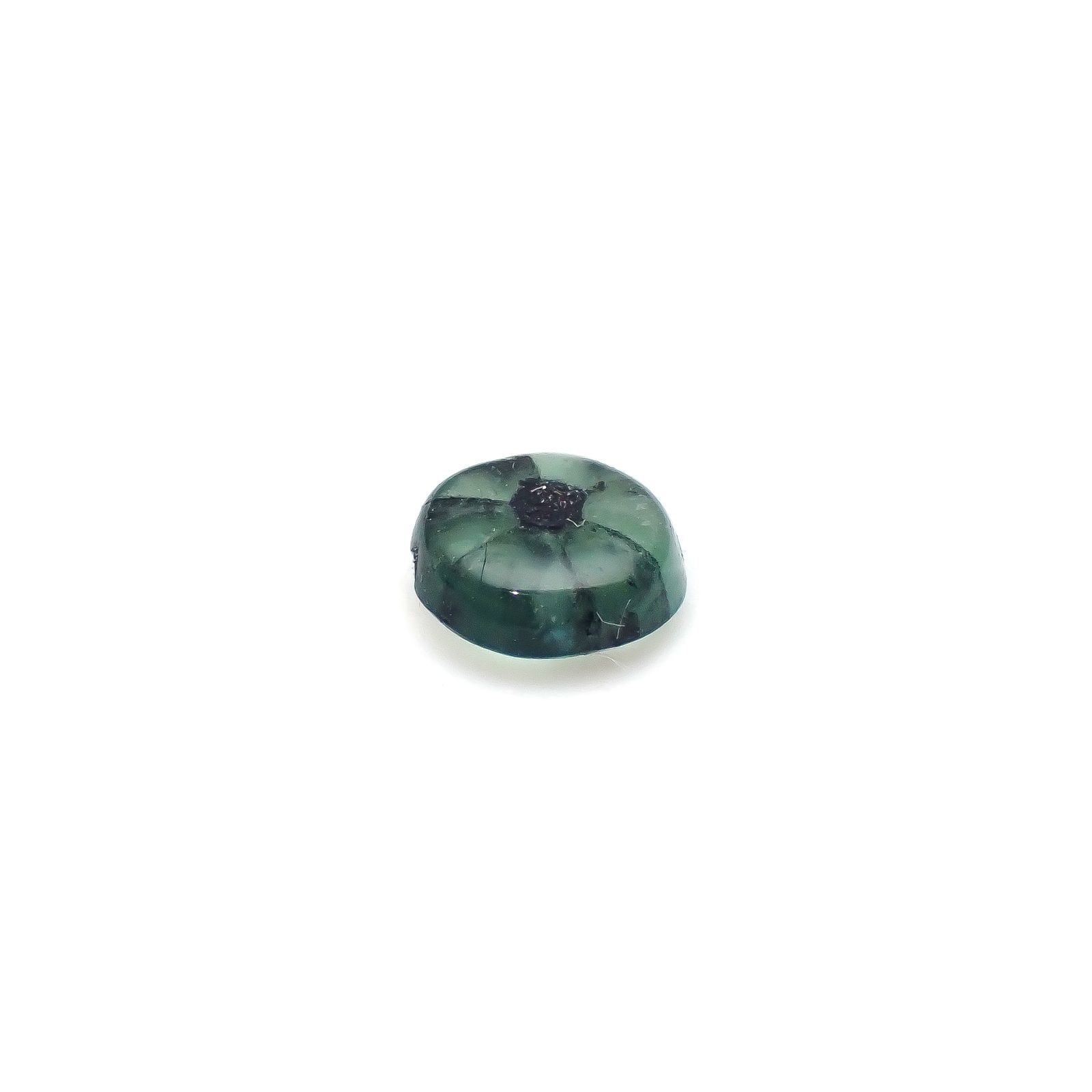 トラピッチェエメラルド コロンビア産 0.45ct[240326503]5.2x5.1mm前後