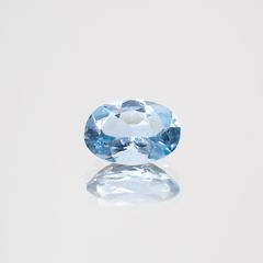 アクアマリン(宝石名アクアマリン)モザンビーク産 0.39ct 識別済[230421763]6x4.1mm前後