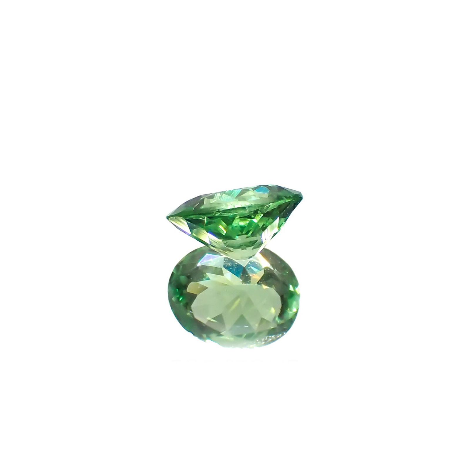 ミントガーネット(宝石名グリーン グロッシュラー・ガーネット)タンザニア産 0.37ct 識別済[230119972]5x4mm前後