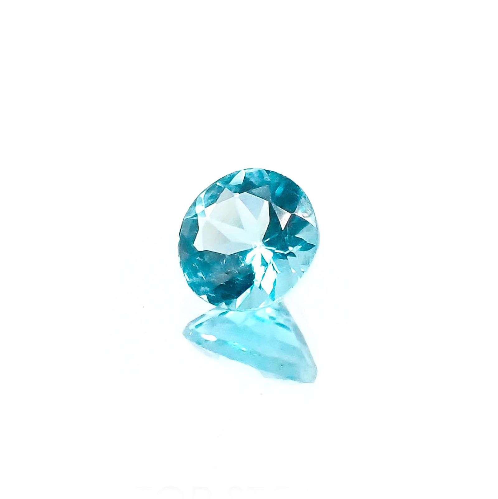 <ランダムセレクト1個販売> アパタイト ラウンドカット ブラジル産 0.40ct前後 / 5x5mm前後 [20074207-PAC]