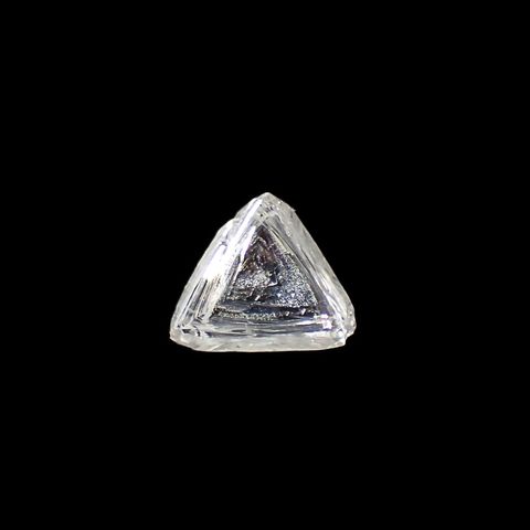 マクルダイヤモンド(宝石名ダイアモンド)カナダ産 原石 0.40ct 識別済[220115340]4.3x4.7mm前後