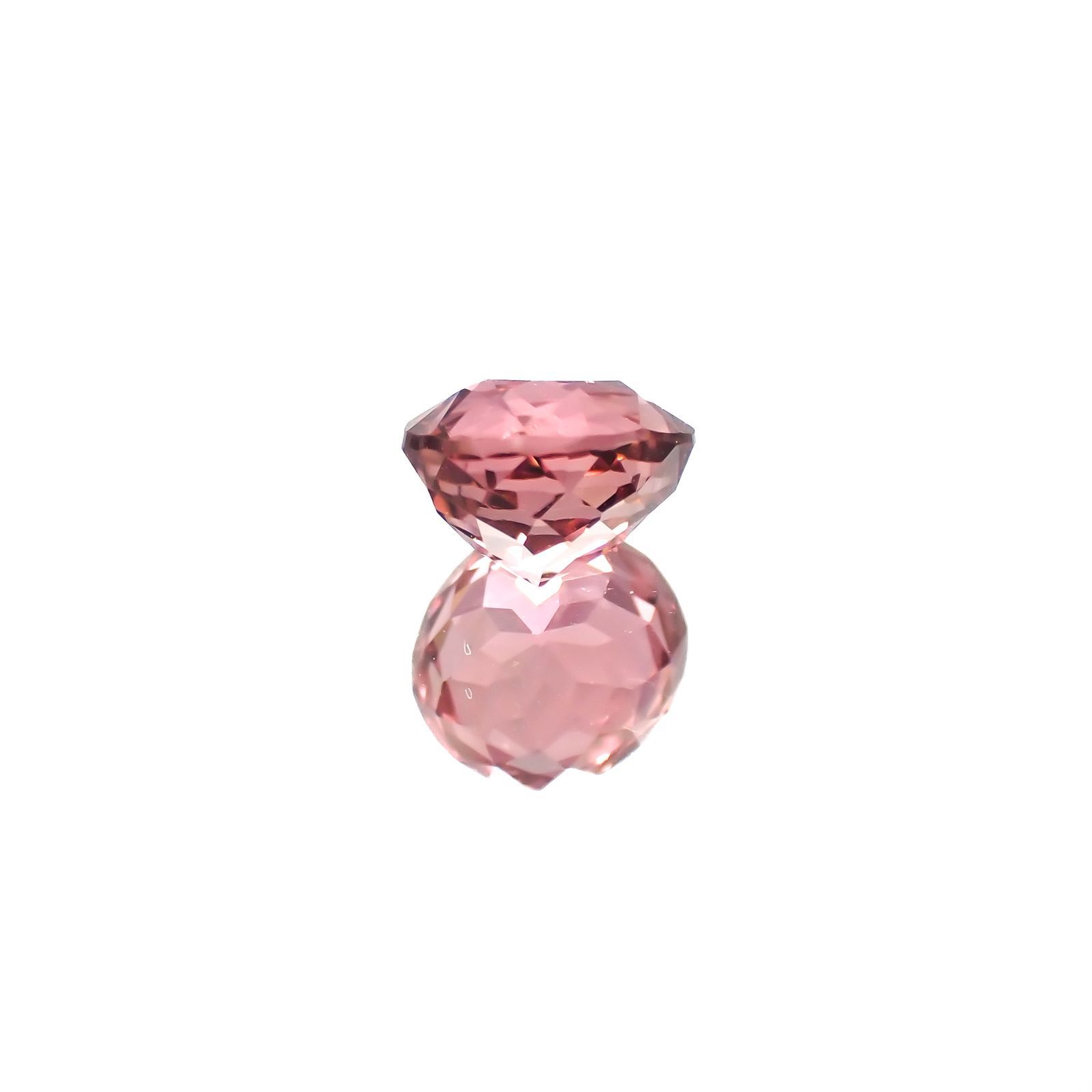 ローズピンクトルマリン(宝石名ピンク・トルマリン)ブラジル/アフリカ産 1.08ct 識別済[221018335]6.4x5.9mm前後