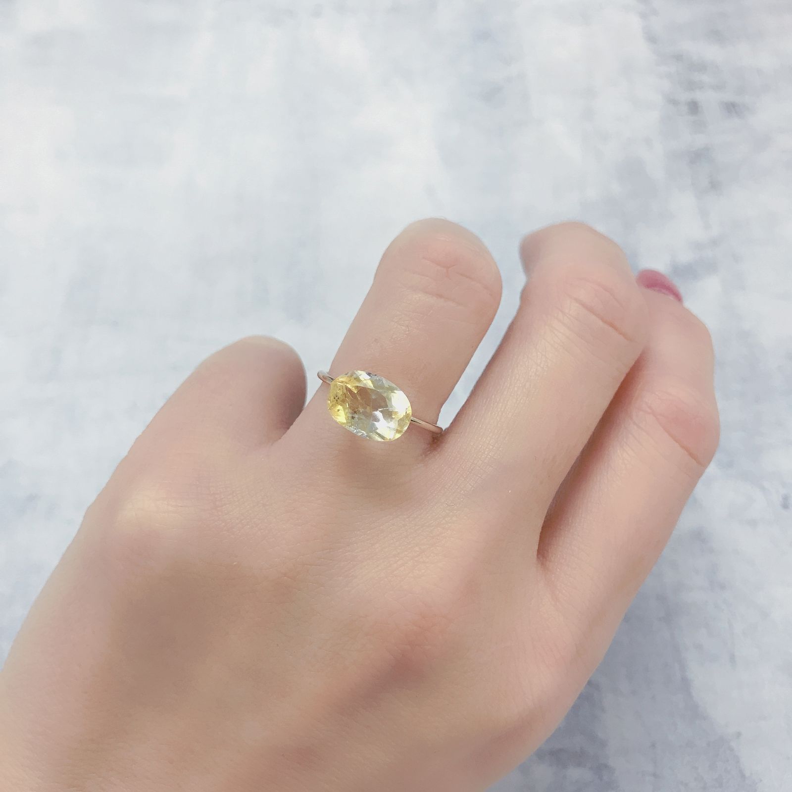 オーロラクォーツ ブラジル・ミナスジェライス産 2.37ct[220114373]10.5x7.5mm前後