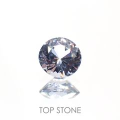 グレイッシュブルースピネル(宝石名スピネル) ビルマ産 0.49ct 識別済[211013468]5×4.9mm前後
