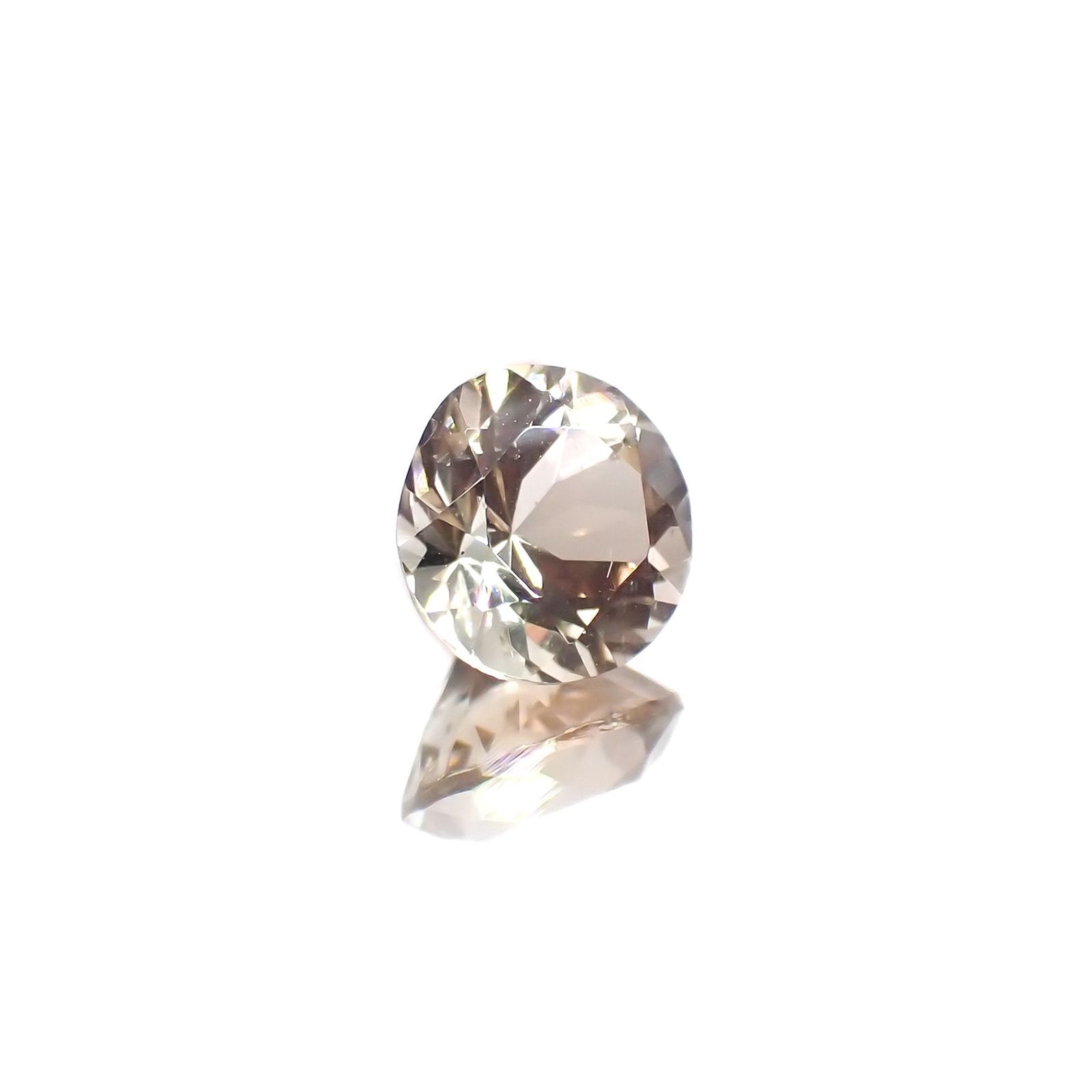 バイカラーオレゴンサンストーン アメリカ・オレゴン州産 0.81ct / 6.1x6mm前後 [230220679]