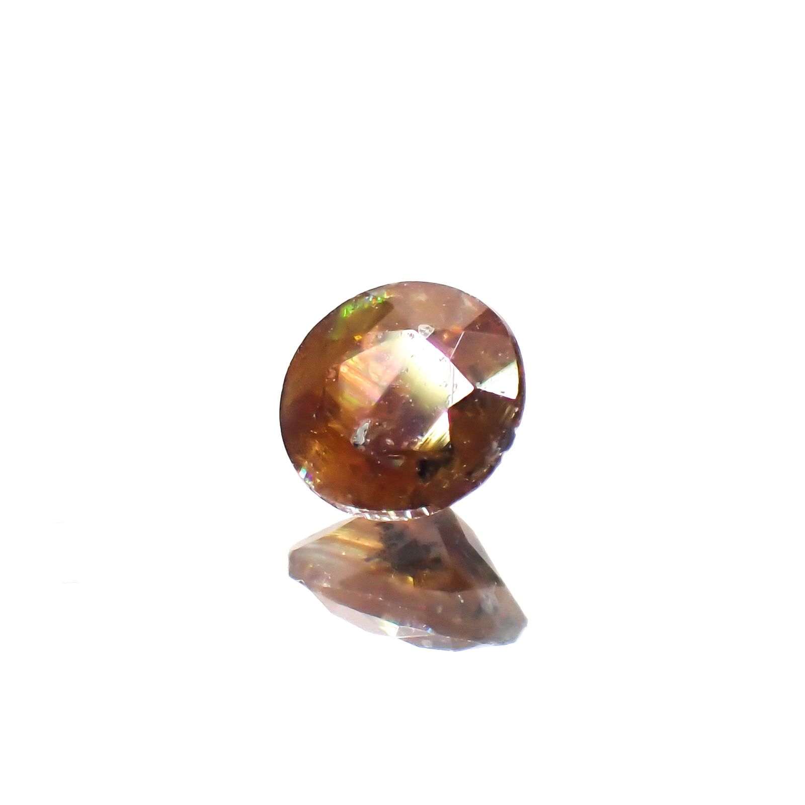 レインボーガーネット 日本・奈良県産 0.18ct[240223636]3.5x3.4mm前後