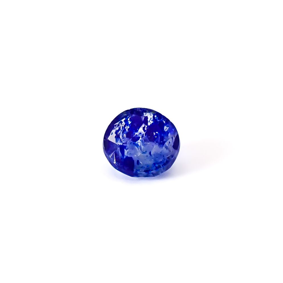 ラズライトインソーダライト フルオレッセンス アフガニスタン産 0.64ct / 5.9x5.8mm前後 [260431996]