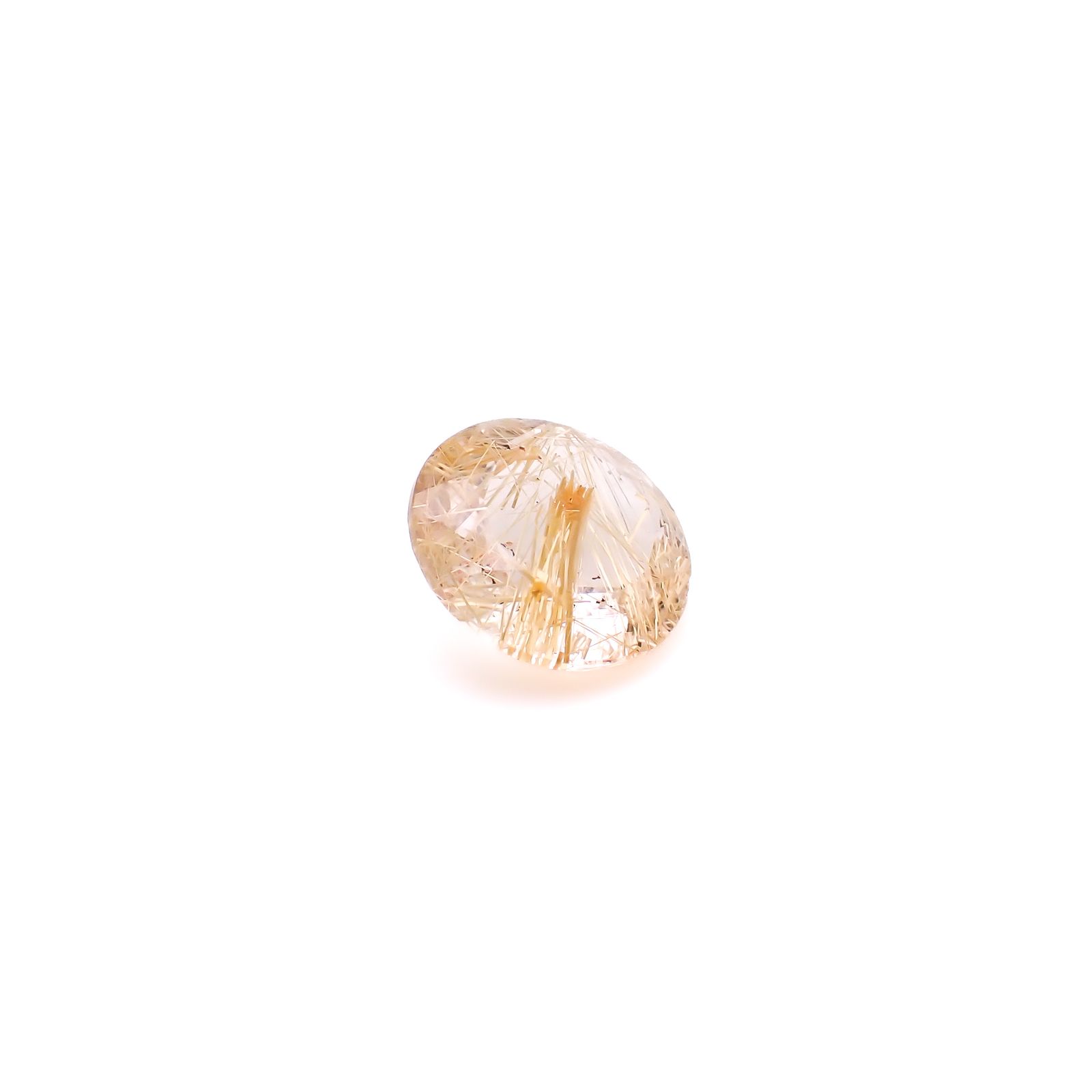ルチルクォーツ ブラジル産 3.58ct / 10.6x10.7mm前後 [260732407]